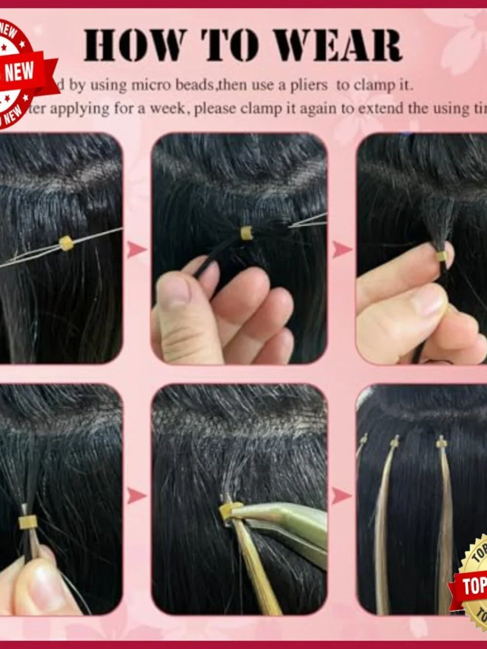 22 Inch Human Hair I-Tip Extensions 50g Microlink Remy Hair